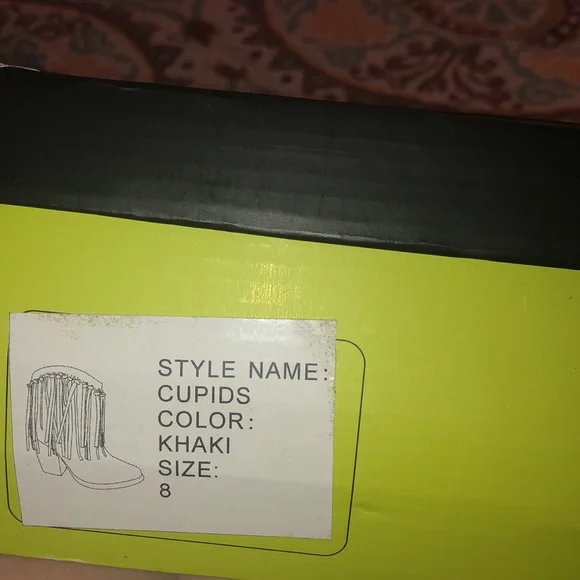 NIB Very Volatile Cupids Khaki Boots 8 - Picture 6 of 6